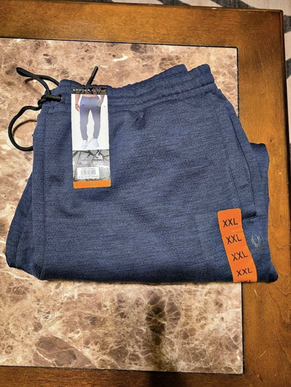 Spyder Active Bonded Fleece Jogger Men's Blue Joggers XXL